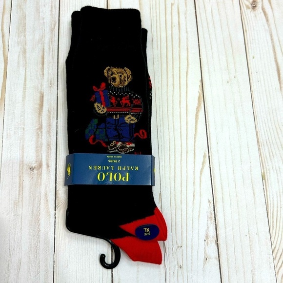Polo Ralph Lauren 2 pairs of socks Size XL Shoe Sizes 12-17 Men‎ - Picture 1 of 6